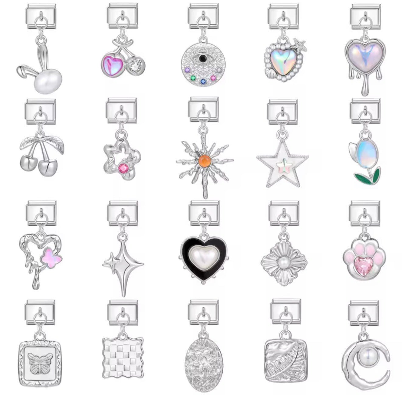 Stoned Charms *SILVER*