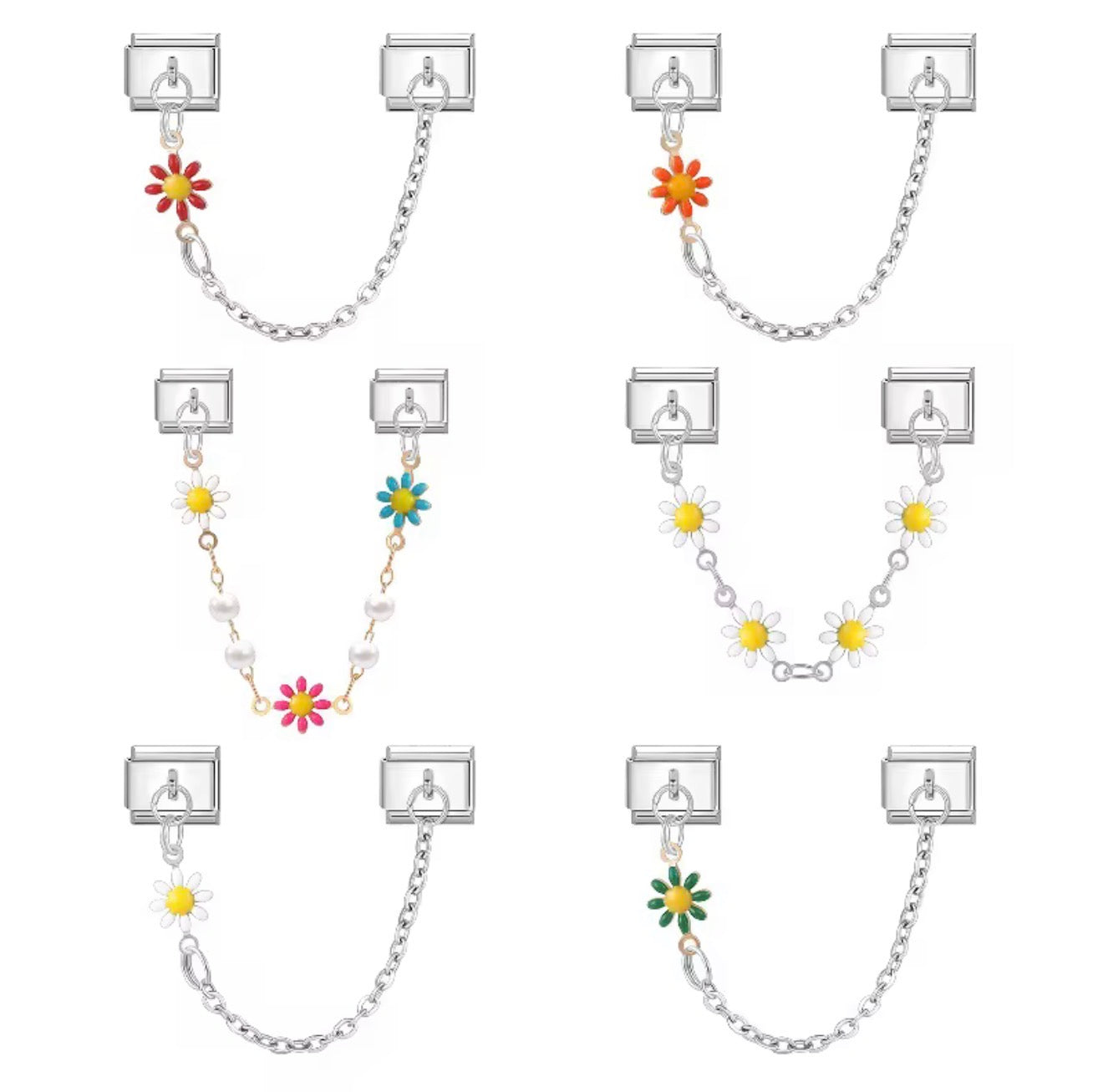 Double Linked Charms *SILVER & GOLD*