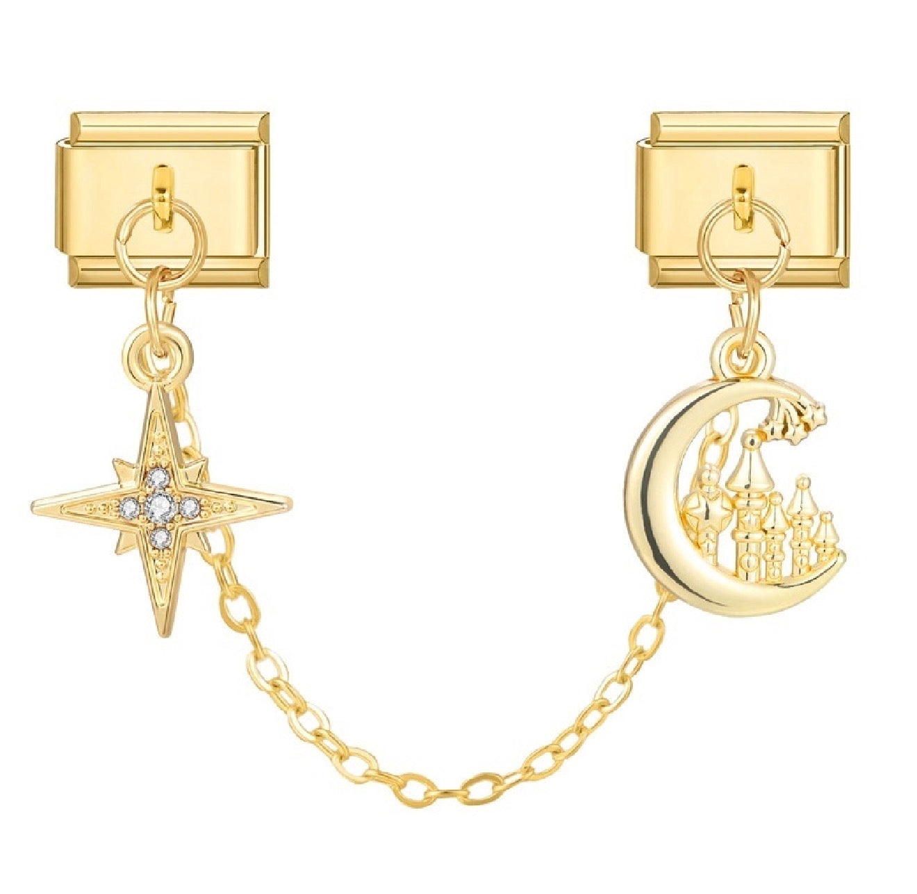 Double Linked Charms *SILVER & GOLD*