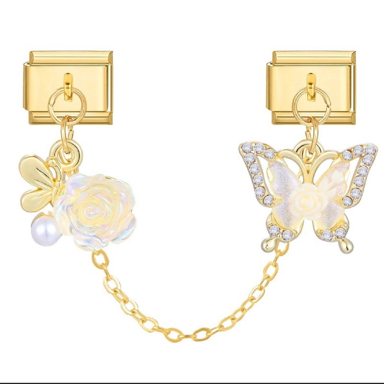 Double Linked Charms *SILVER & GOLD*