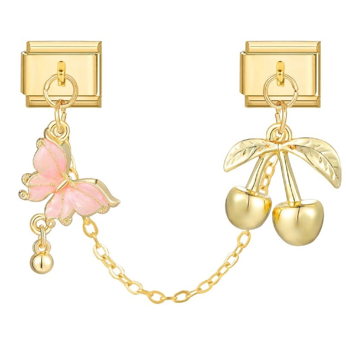Double Linked Charms *SILVER & GOLD*