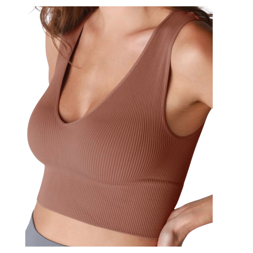 Plunged V Neck
